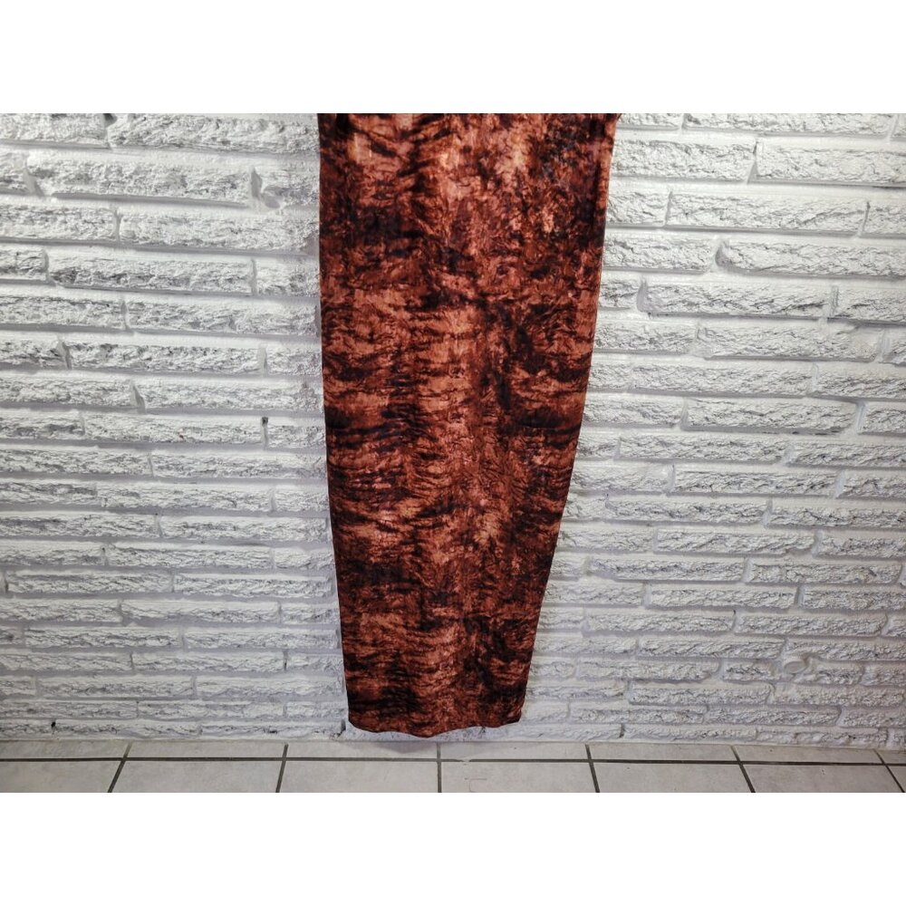 Shein Curve Women's 2XL Brown Watercolor Maxi Dress Sleeveless V-Neck WAT114XE - Picture 8 of 11
